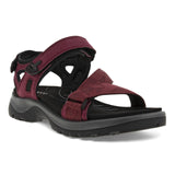 Ecco Yucatan Morillo women's sandal showing brown leather straps and open-toe design on a neutral background.