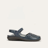 Naot Arataki blue closed-toe slingback comfort shoes for women, featuring a stylish and supportive design.