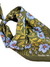 Floral patterned handkerchief with 'Handkerchief' branding on a white background