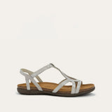 Naot Dorith 4710 elegant flat sandal with leather straps and cushioned sole, showcasing a stylish and comfortable footwear design.