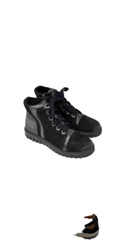 V Italia 723 Royal Black Fleece Lined Boot