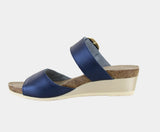 Naot Magic 104123 two-strap sandal with cushioned footbed and open toe, beige leather straps, stylish and comfortable footwear.