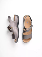 Wolky Liana 315 ultra-light sandal with brown straps and cushioned footbed, designed for comfort and casual wear.