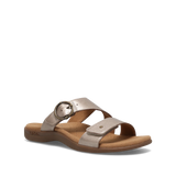 Taos Westside sandal with tan leather straps and cushioned footbed, stylish and comfortable for casual wear.