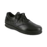 Black shoe on a white background