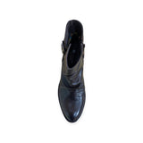 Eric Michael Carlita ankle boot featuring sleek leather design and stylish low heel, perfect for casual or dressy outfits.