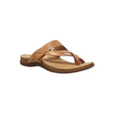 Tan sandal on a white background