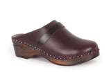 Troentorp Da Vinci 457317 Brown Dark Wood Open Back Clog
