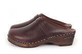 Troentorp Da Vinci 457317 Brown Dark Wood Open Back Clog