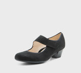 Ara Calico II Black Suede Mary Jane Pump