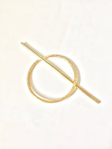 La Soucique Studio hairpin with decorative design, made of metal and fabric, perfect for stylish hair accessories.