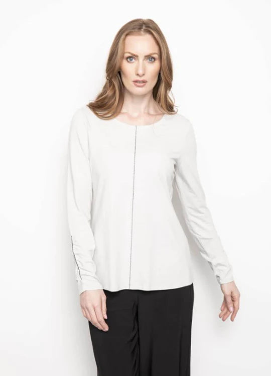 Liv 320079 Ruched Sleeve Tee