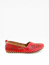 Gelato women's perforated slip-on loafer shoe with breathable design and comfortable fit, stylish and versatile footwear.