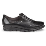 Comfort shoe image showing Fluchos Susan F0354 women's slip-on loafer in black leather, featuring a sleek, modern design.