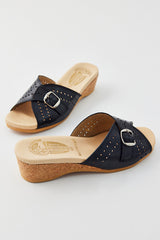 Worishofer 251 wedge sandal featuring tan leather straps and a comfortable wedge heel, perfect for casual summer wear.