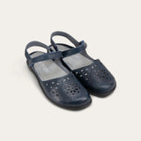 Naot Arataki 11124 blue closed toe slingback women's comfort shoe with cushioned insole and stylish design.