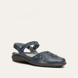 Naot Arataki blue closed-toe slingback women's comfort shoe with cushioned insole and supportive design.