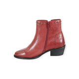 Black David Tate Flight women's boots with buckle accents and chunky heel, stylish ankle boot for casual or dressy wear.