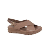 Black Eric Michael Ramona sandal with open toe and ankle strap, featuring a stylish, comfortable design.