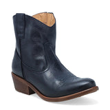 Black Miz Mooz Carlitos Western boot for women with a classic Western design and stylish leather finish.