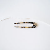 Tiepology Eco French Hair Pin made of cookie dough-colored material, showcasing a classic hair accessory with a sleek design.