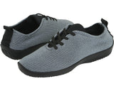 Arcopedico LS1151 women's knit comfort walking shoe in gray, featuring a supportive design and breathable material.