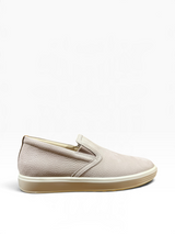 Light pink sneaker slip on with white background