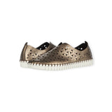 Eric Michael Inez leather slip-on sneaker for athletic leisure, featuring sleek design and comfortable fit.