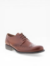 Miz Mooz Luther Oxford women's shoes in antique brown leather, featuring classic lace-up design and stylish craftsmanship.