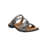 silver sandal on a white background