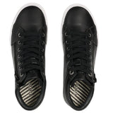 Taos Winner Black Leather High Top Sneaker