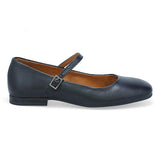 Black Miz Mooz Zahara Mary Jane ballet flat for women, featuring a classic design with a comfortable strap and stylish look.