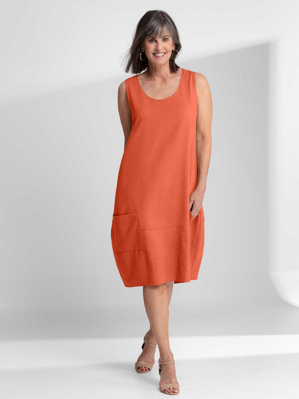 Fat Hat Go Lightly Paprika Summer Dress