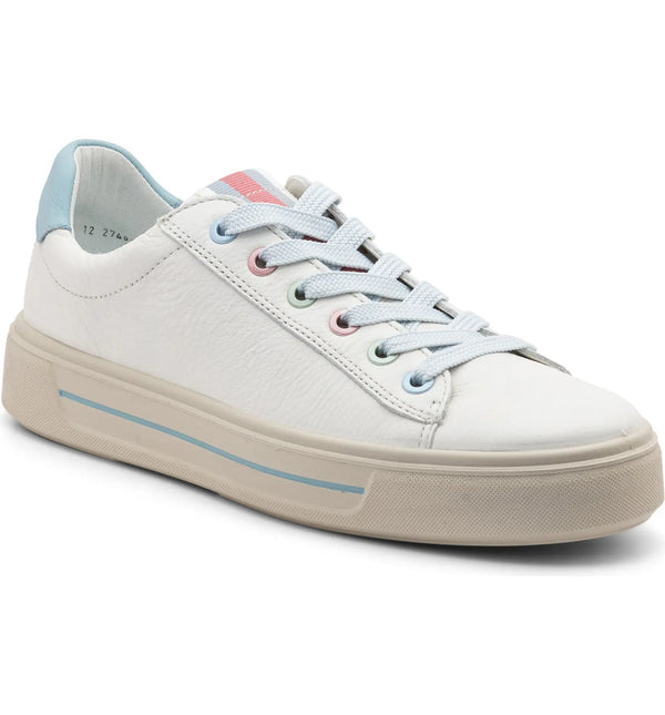 Ara Camden 27402 Lace Up White Leather Sneaker