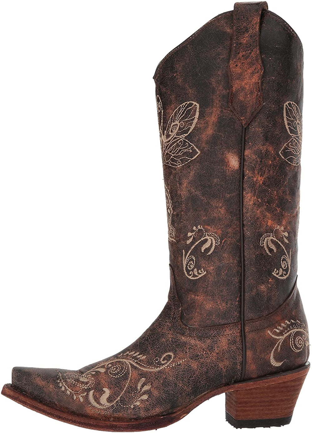 Twisted X Men's Ruff Stock Brown Bomber and Blue Western
