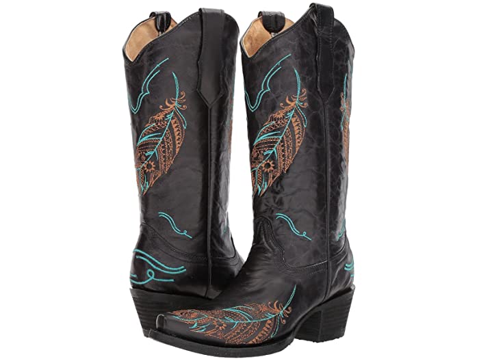 Corral Feathers Handcrafted Western Boot