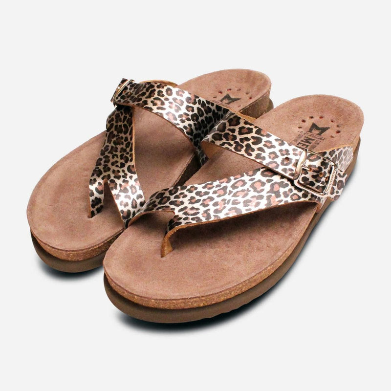 Mephisto Helen Panther Print Pattern Sandal