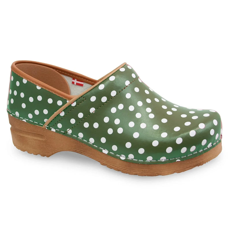 Sanita Roxbury Polka Dot Clog Strada Shoes Northampton MA