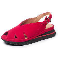 Yes April Red Suede Slingback